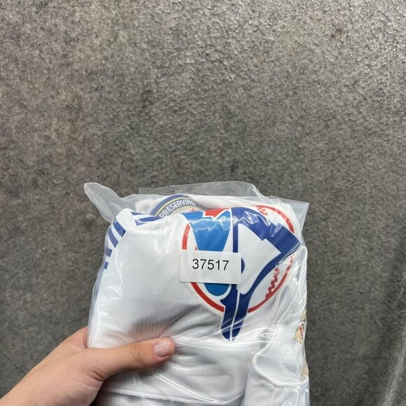 Alomar Toronto Blue Jays Jersey Mens Large White MLB Majestic 12 HOF Baseball - Picture 11 of 11